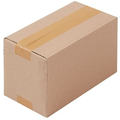 BB-Verpackungen 50x Faltkartons 240x130x130mm 1-wellig braun (50 Stück) | kleiner Versandkarton, ideal als Warensendung, DHL Päckchen M, GLS/DPD S-Paket