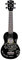 Woodrow Guitar by The Sports Vault NFL Denny Ukulele, 53 cm x 17,8 cm, schwarz