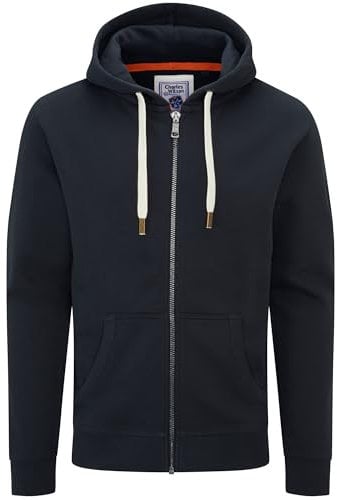 Charles Wilson Felpa Original da Uomo con Cappuccio in Misto Cotone con Zip (Medium, Graphite (0819))