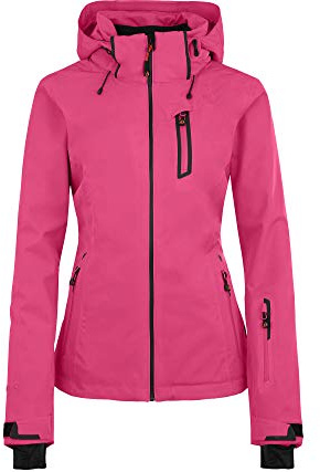 Bergson Nice Light | Damen Skijacke & Outdoorjacke, gefüttert, 20000 mm Wassersäule, Fandango pink [185], 36 - Damen