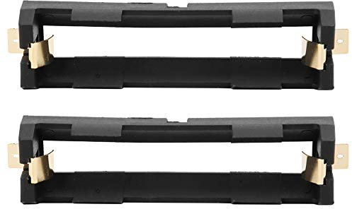 Support de Batterie à Ressort de Verrouillage Noir pour Équipement DC SMD Bricolage Lot de 2 Supports Uniques + 1 Fente pour Alimentation