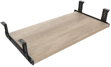 FRMSAET Möbelzubehör Büroproduktanzüge Hardware 53 cm / 60 cm / 76 cm Tastaturschubladen Holzhalter unter dem Schreibtisch Höhenverstellbare Plattform. (60 cm, Burlywood)