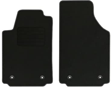 Veloursfussmatten für Audi A2 8Z Bj. 1999-2005 Basic VORNE runde Befestigungen Automatten Velourmatten Mit Absatzschoner Passform Neu