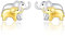 KINGWHYTE Elefanten Ohrringe für Frauen 925 Sterling Silber Elefanten Ohrstecker Elefantenschmuck Geschenk für Frauen Mädchen Freundin Tochter