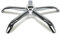 Waytex 78185 Pied de Chaise de Bureau 5 Branches diamètre 64 cm, pour roulettes ou Patins, en Acier Poli Chromé et enjoliveur chromé…