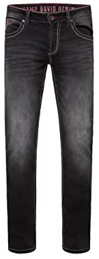 Camp David NI:CO Herren Jeans Regular Fit Stretch | gerades Bein, mittlere Leibhöhe, Denim mit Elasthan, Five-Pocket, Reißverschluss, Verschiedene Waschungen, Längen & Stretchgrade, Zeitloser Look