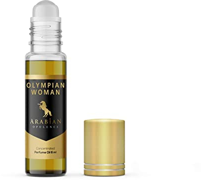 Arabian Opulence FR226 OLYMPIAN WOMAN Roll-on Parfümöl | Konzentriertes Duft Körperöl | Langanhaltendes ölbasiertes Parfüm für Frauen | Reisegröße alkoholfreies weiches Parfümöl Flasche (6ml)