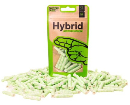 Hybrid Supreme Aktivkohlefilter Kunter Bunt 1er Bag (55 Filter) | 3 Farben auswahl.