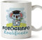 MUGFFINS Tazas para FOTÓGRAFO hombre - En Español - Koalificado/koalificada - 11 oz / 330 ml - Regalo original y divertido