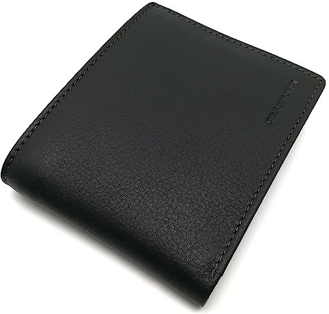 Portefeuille homme américain AVEC porte-monnaie | Cuir Ubrique | Portefeuille en cuir avec porte-cartes | Fait à la main | RFID | 10095 Noir