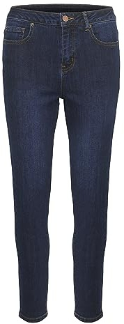 KAFFE Damen Jeans KAsinem Damen Jeans 7/8 Slim Fit High Waist Jeanshose Hose Hohe Taille Slim