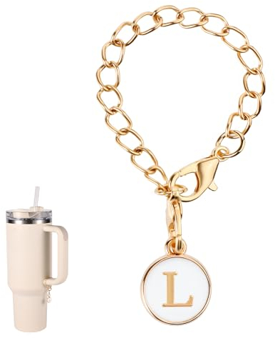 Stanley Cup Personalized Name ID Handle Charm for Tumblers (Letter L)