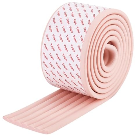 OLYCRAFT 2m PeachPuff Bunk Bed Ladder Pads Soft Ladder Pads with Strong Adhesive Bunk Bed Ladder Cover 80mm Wide Replacement Bed Ladder Pads for Stair Steps Foot Comfort Corner Protectors