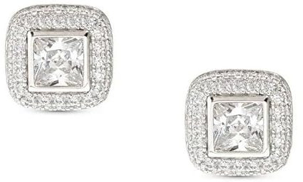 Nomination women's square lobe earrings with zircon pavé 240407/036