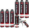 PRITEX - WDVS Klebeschaum Set 6 x 750 ml inkl. Schaumpistole und Pistolenreiniger zum Isolieren, Fixieren & Befestigen – Bauschaum Dämmstoffkleber mit sehr guter Haftung