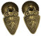 BESTonZON 2St Goldfischgriff Schubladengriffe aus Metall schwarzes Dekor Schublade zieht Vintage-Dekor Schubladenknöpfe Knöpfe für Schmuckkästchen handhaben Knopf Antiquität schmücken Kupfer
