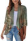 SCBFDI Giacca Donna, Cardigan Kimono da Donna Cardigan Floreale Con Maniche a 3/4 Spolverino Aperto Sul Avanti Volant Drappeggiato Elegante Coprispalle Estivo, Bolero Elegante Cerimonia