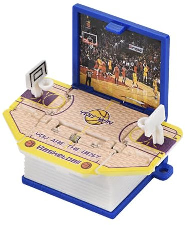 Livre pliant 3D, livre d'explosion de bombe de basket-ball, porte-clés idyllique, livre de bombe, jouet, sac de décompression, pendentif, cadeaux pour enfants et amis Porte-Clés (Blue, One Size)