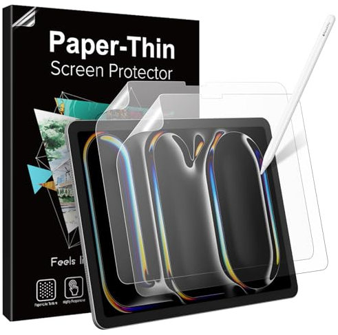 TiMOVO 2 Pcs Protecteur d'Écran Compatible avec iPad Pro 13 pouces (M5/M4) 2025/2024, Anti-reflet Film de Protection Comme du Papier Anti-rayures, Mat