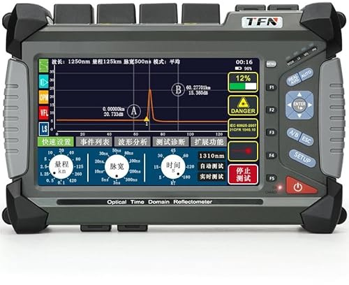 TFN SM/MM OTDR Tester 850/1300/1310/1550 26/30/37/35dB 5-140KM avec OPM OLS VFL IOLA Ethernet Test OTDR Fiber Optic Tester