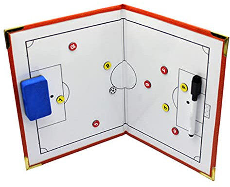 LVUNZJCA Football Tactics Board Football Board Folded In Half Football Match Equipment World Cup Map for Soccer Training