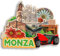 Monza Italy 3D-Kühlschrankmagnet, Holz, Stadt, Reise, Souvenir, Kühlschrank-Aufkleber, Zuhause, Küche, Whiteboard, Dekoration