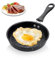IOPJLK Mini Poêle Induction, 16CM Petite Poele Induction, Poele Oeuf au Plat, Mini Poele a Oeuf avec Poignée, Portable Mini Poele Induction Anti-Adhésive Petite Poêle pour Camping Poêle revêtue Pour