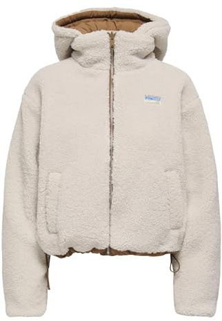 ONLY Damen Onlmaria Life Rev Puffer Jacket Cc OTW, Cloud Dancer, l