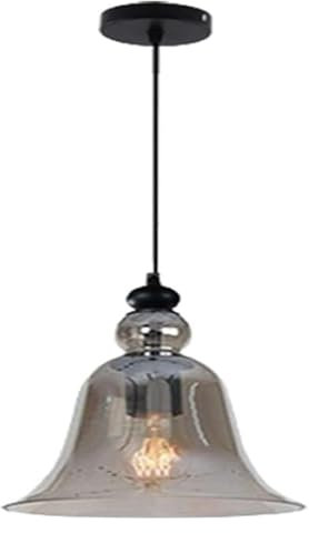 Lámpara colgante industrial vintage de vidrio transparente – Accesorio colgante duradero de simplicidad americana for isla de cocina, comedor, pasillo y dormitorio – Iluminación colgante elegante for