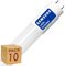 Pack x10 Tubo LED 120cm 18W, Fluorescente Standard T8 G13, Ángulo 300º, 2000 lumenes, Iluminación interior de techo, Bajo consumo y Alta luminosidad, Cebador LED incluido, Luz Blanca Fría (5700K)