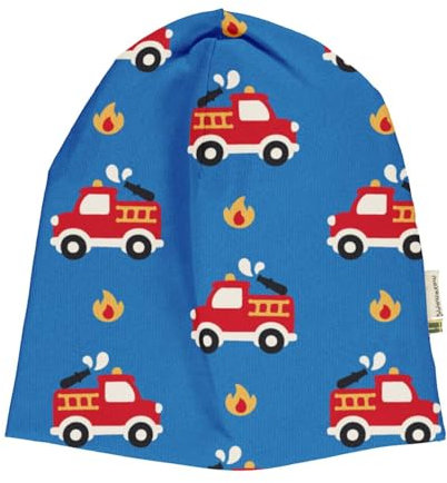 Maxomorra Hat Sweat Beanie Mütze Feuerwehr 52/54 gefüttert
