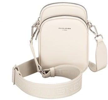 David Jones - Damen Handy Umhängetasche - Kleine Handytasche Nylon & PU Leder - Smartphone Schultertasche - Phone Tasche zum Umhängen Telefon Crossbody Bag - Arbeit Reise Sport Abend Alltag
