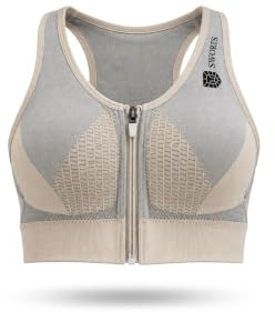 SWORTS Yama Active Bra I Reisverschluss Sport-BH mit Cups (S-XL) | Womens Sport Bra · Mit Zip-Verschluss · Verstellbare Größe & Herausnehmbare Pads