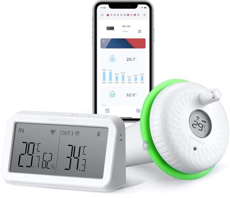 Inkbird Kabelloses Schwimmbad-Thermometer-Set mit IBS-M2 WLAN-Gateway