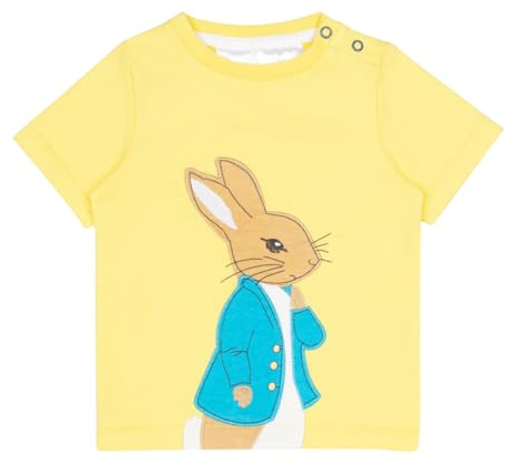 Blade & Rose Peter Rabbit™ in The Garden Tee – Officially Licensed Yellow T-Shirt for Baby & Toddler Boys Girls, 100% Soft Cotton, Sizes 0-6 Months to 3-4 Years, Summer Kids Top