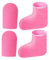 FOMIYES 1 Juego guantes de depilación maquina de cera de parafina para pies guantes de parafina guantes de cera de parafina Mano de mano guantes y patucos de parafina poliéster Rosado