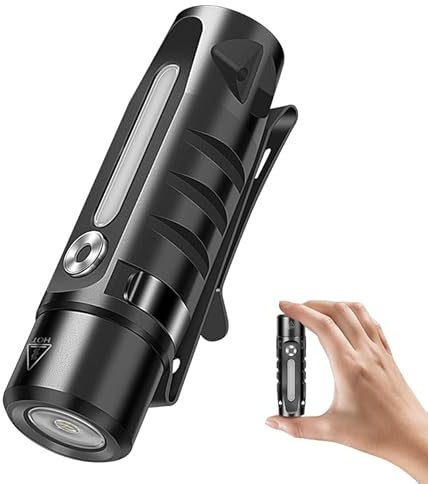 Vortex RJ28 EDC-Taschenlampe, 410 Lumen, wiederaufladbare Schlüsselanhänger-Taschenlampe mit Typ-C-Anschluss, magnetischer Sockel, COB-Arbeitsleuchte, kompakte LED-Taschenlampe