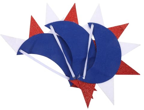 STOBAZA 3 Stück Pack Patriotische Haarbänder aus Vliesstoff mit Freiheitsstatue Motiv Leichter Hautfreundlicher Kopfschmuck für Unabhängigkeitstag und Amerikanische Feiertage