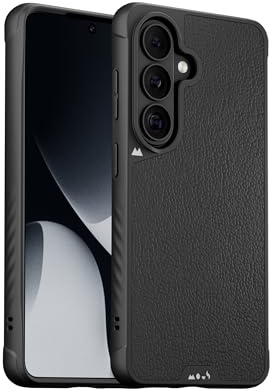 Mous für Samsung Galaxy S26 Plus Hülle, Kompatibel mit MagSafe, Limitless Schwarzes Leder