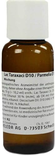 LAC TARAXACI D10/ PARMELIA D10 aa Mischung 100 ml