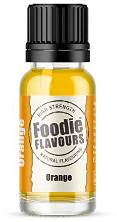 Foodie Flavours Natural Orange Flavouring, High Strength - 15ml
