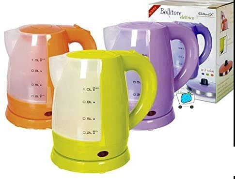 BOLLITORE ELETTRICO ACQUA THE' TISANE LATTE 1 LT. - AZZURRO FRAGOLA