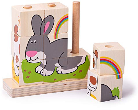 Bigjigs Toys Stapelblöcke (Haustiere)
