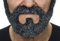 Mustaches Selbstklebender On Bail Falscher Bart, Neuheit, Falsche Gesichtsbehaarung, Kostümzubehör für Erwachsene, Salz und Pfeffer Farbe