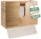 Nature Supplies Distributeur d'essuie-Mains en Bois - Porte-lingettes pour Le Mur et la Table pour Serviettes pliées en C, Z et intercouches