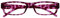 OPULIZE ACE Lesebrille Rosa Schildpatt Leicht Komfortabel Leser Herren Damen Lesehilfe R32-4 +2.50