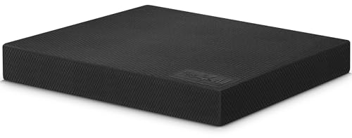 Yes4All BAAX Balance Pad L XL inkl, balance pad erwachsene für Stabilität; balance-pad für Fitness-Workout-Training Geeignet für zu Hause, Arbeit (Schwarz-XL)