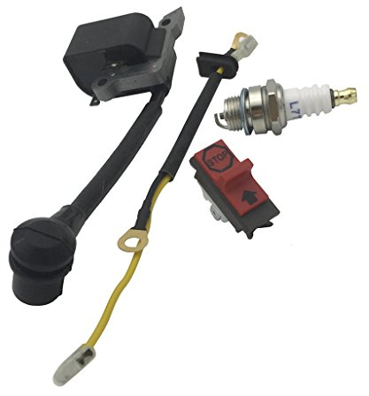 Fenteer Ersatz Zündkerze Zündspule Kettensäge Ignition Coil Spark Plug Kettensäge Ersatzteile aus Metall für Husqvarna 235 240 136 137 141 36 41 26 23 Kettensäge