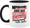Tassen 325ml - Statement Sprüche - Niemand ist perfekt aber als Handballer ist man verdammt nah dran. Tasse - 325 ml - Schwarz - spruchtasse sarkasmus handball kaffeetasse spruchtassen spruch