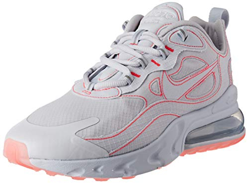 Nike Air Max 270 React Sp, Men's Running Shoe, White/White-Flash Crimson, 8 UK (42.5 EU)